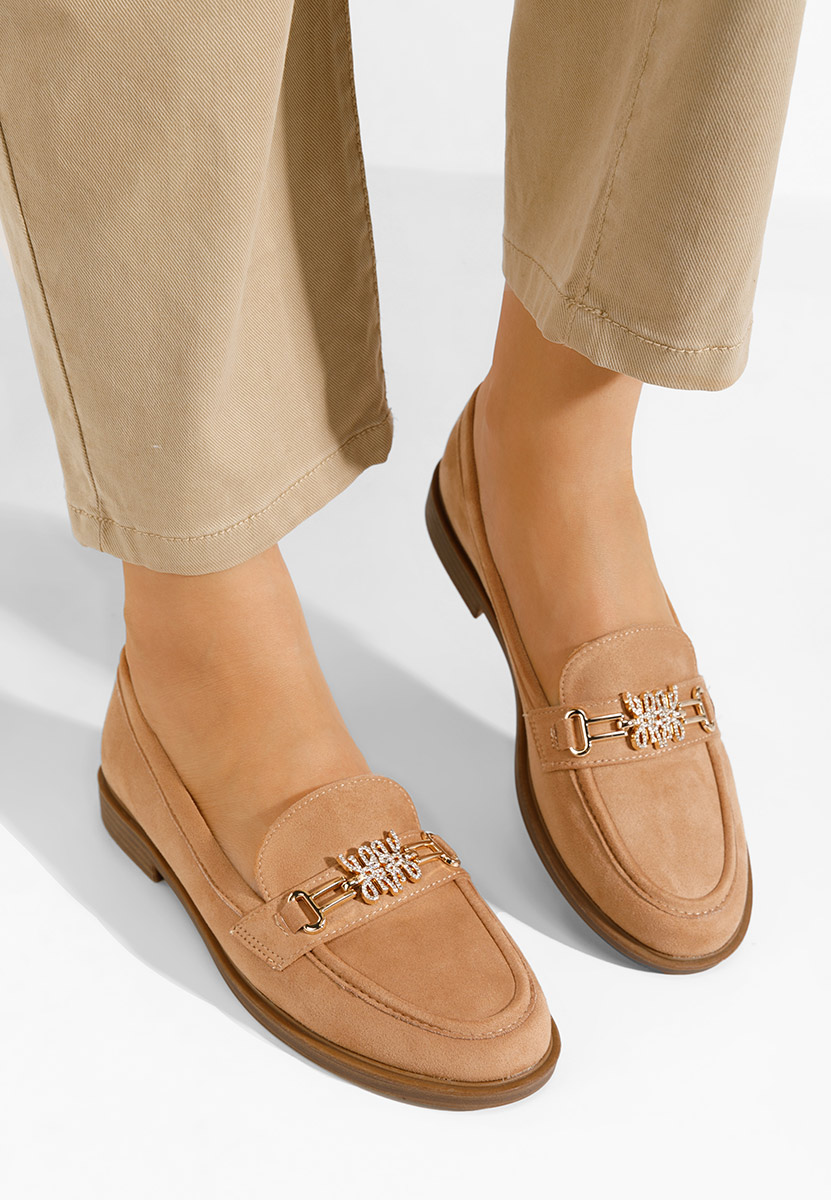 Mocassins femme kaki Almatea