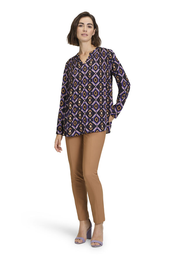 Betty Barclay Bluse Kurz 1/1 Ar Purple/black