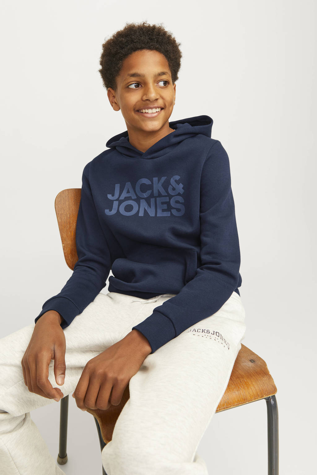 JACK & JONES hoodie JJECORP met tekst