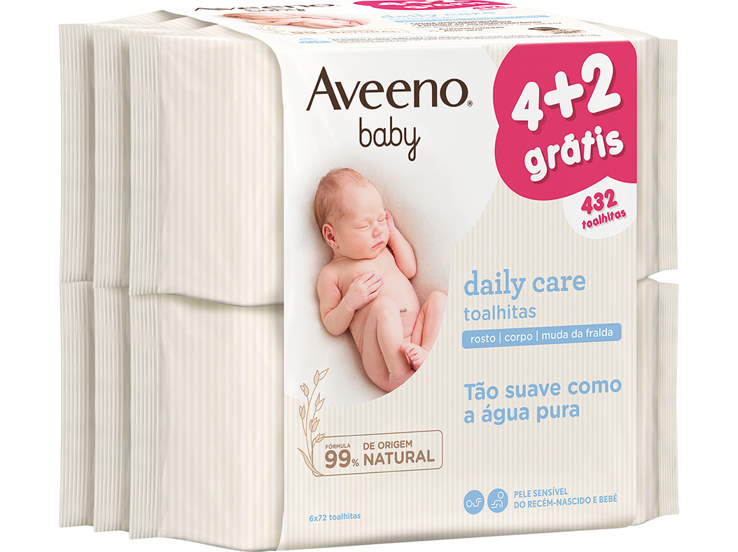 TOALHITAS AVEENO BABY 6X72UN LEVE 6 PAGUE 4