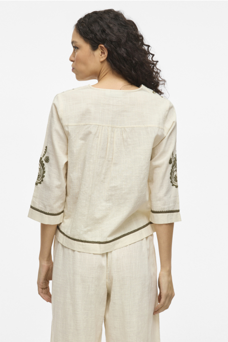 Vila beige dames blouse
