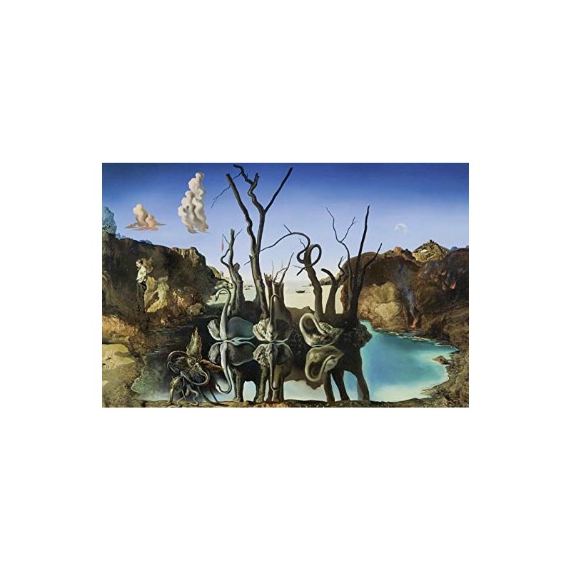 Puzzle 2000 pièces - Dali - Swans reflecting elefants