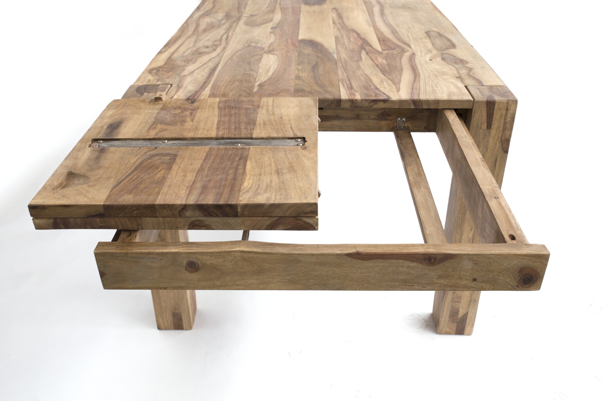 Ausziehtisch 'Benthalm', natur, L 200 cm   100 cm, B 100 cm, H 77 cm von fischer's lagerhaus