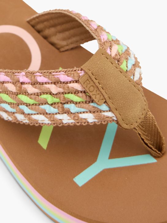 ROXY Pantoletten-Zehentrenner multicolor