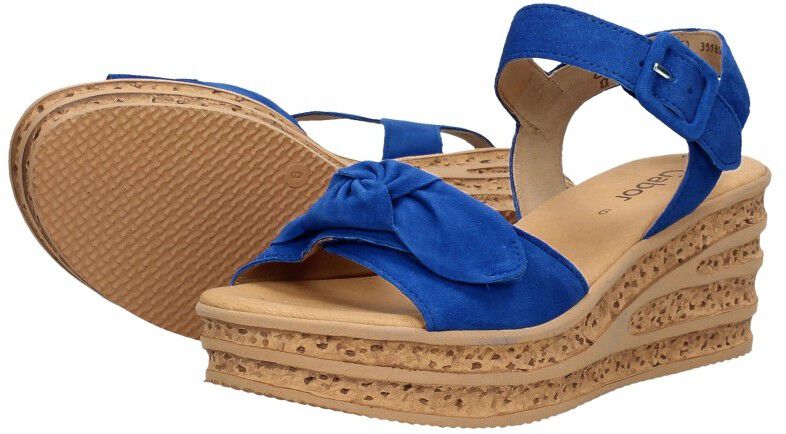 Gabor Sandalen Hak kobalt blauw