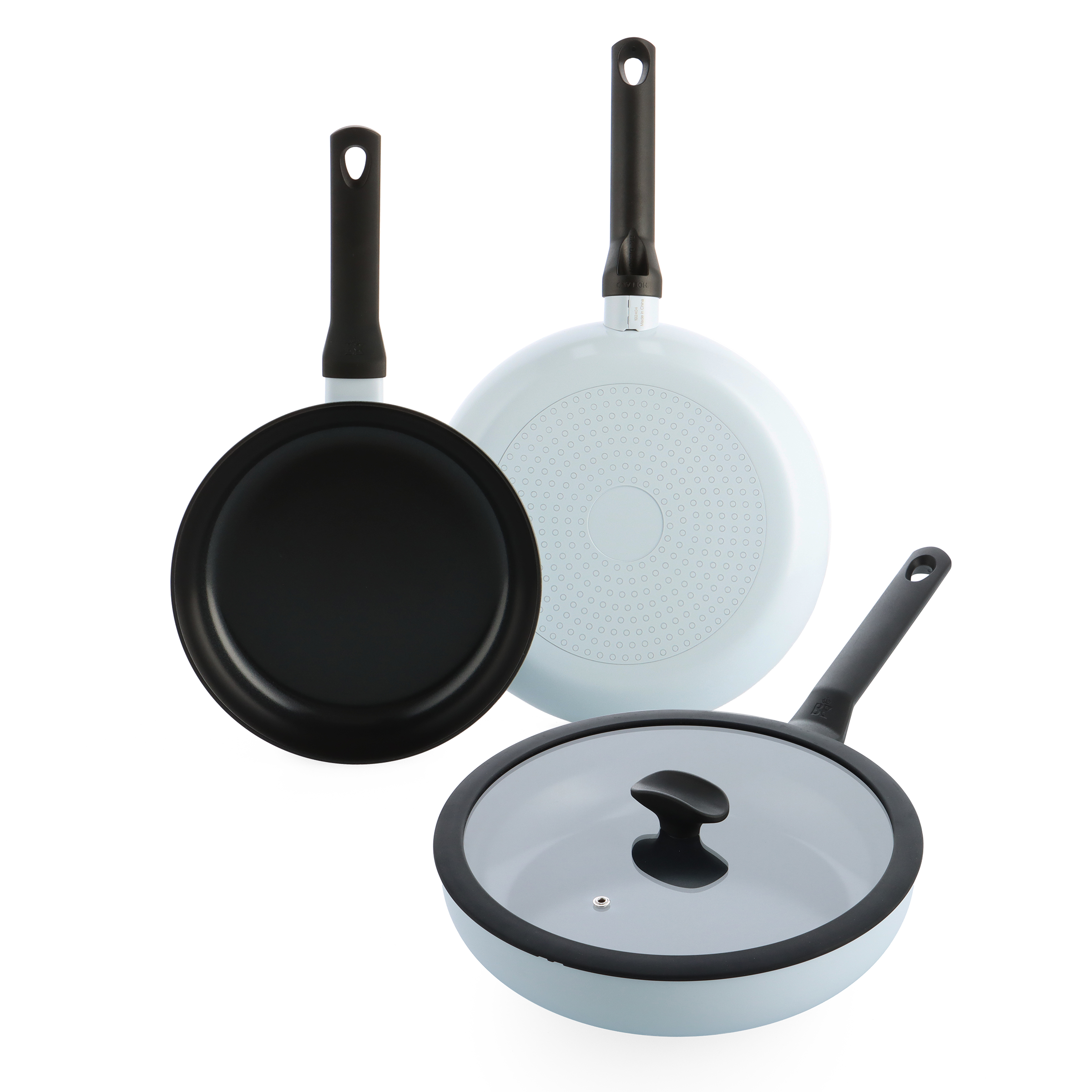 Enjoy 3-delig pannenset Light Blue met hapjespan