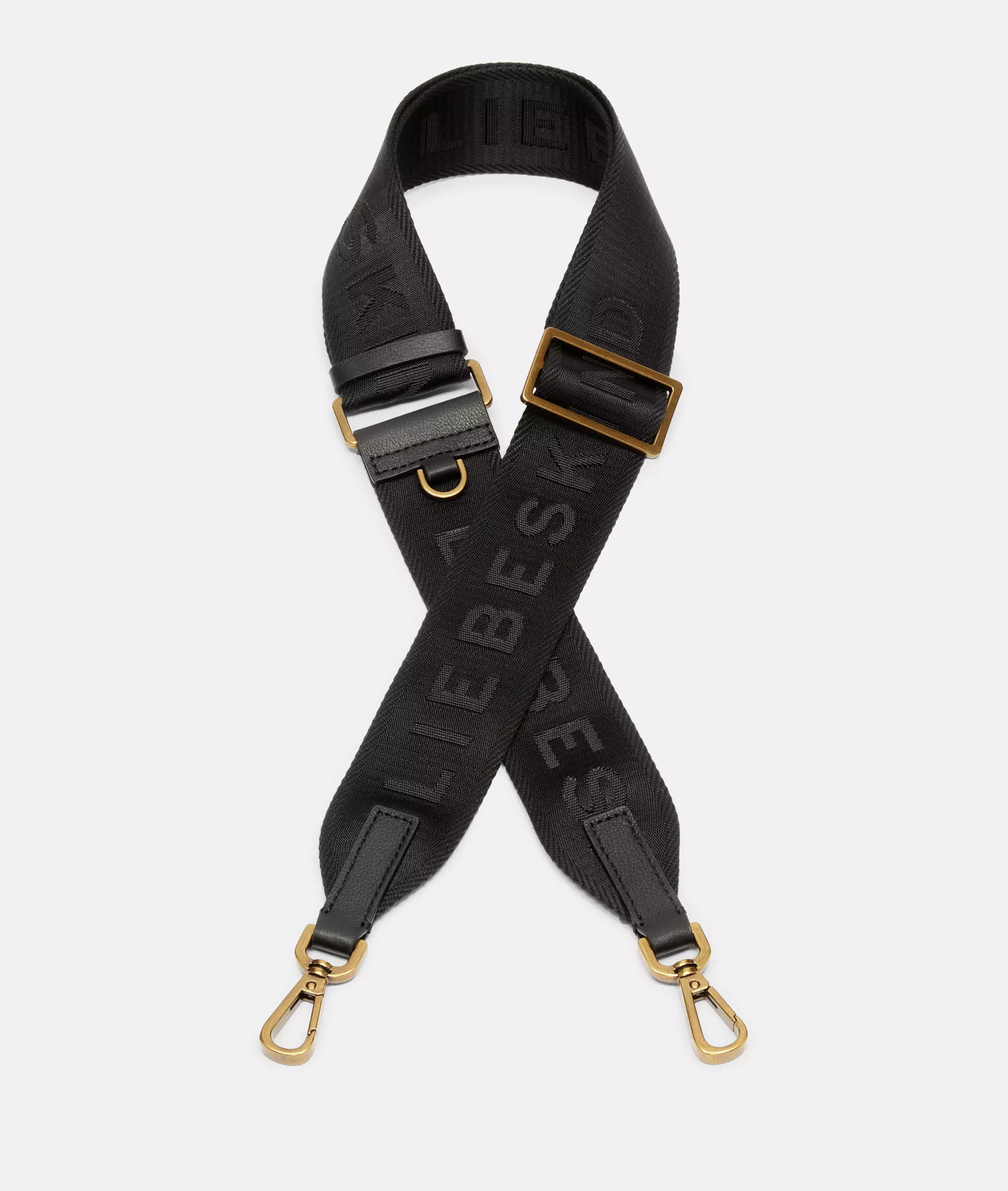 Shoulder strap with logo Wide shoulder strap with logo lettering