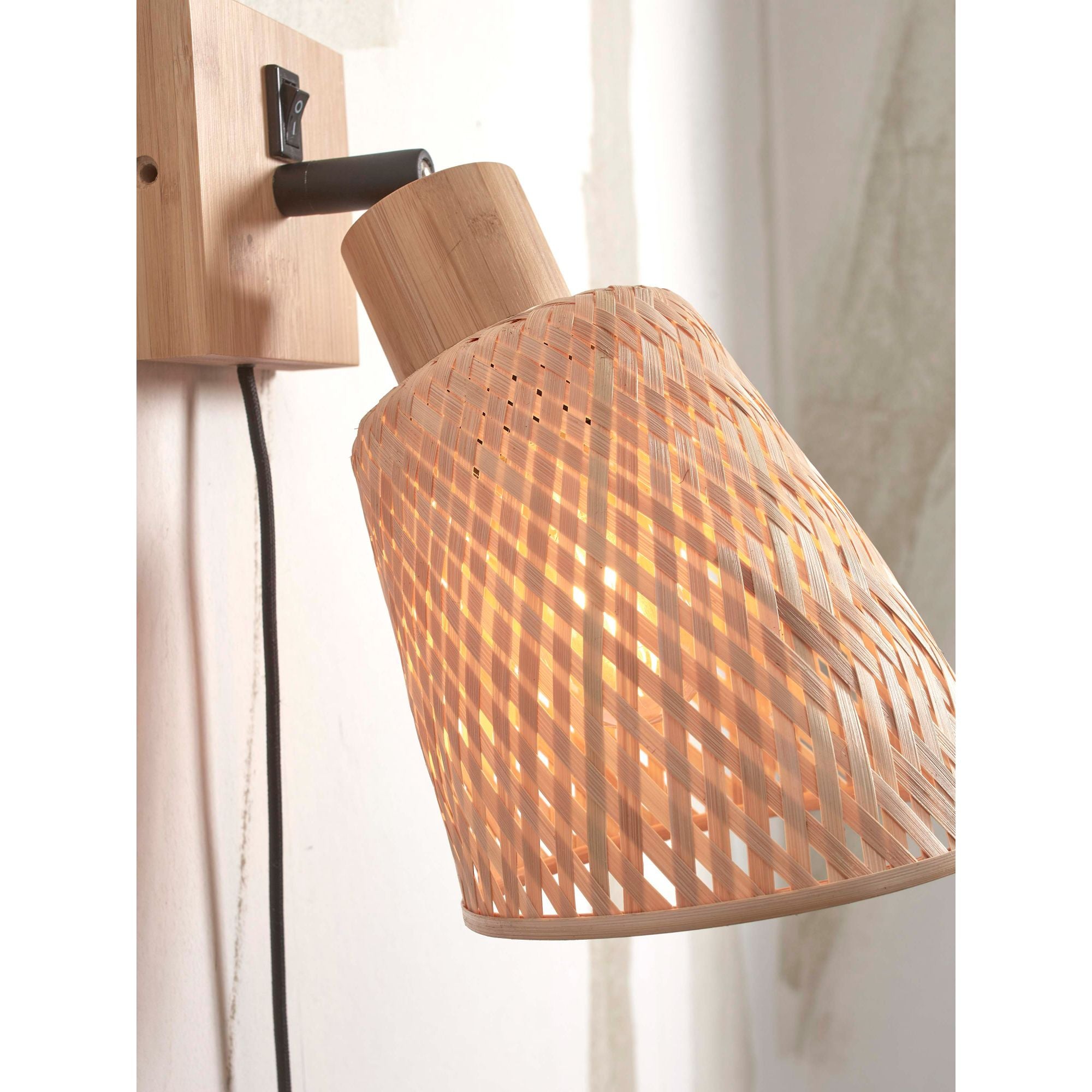 GOOD&MOJO Wandlamp Java - Bamboe - Ã15cm