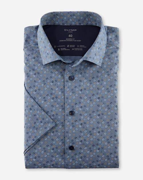 OLYMP| Herren Hemd LUXOR Modern Fit Kurzarm