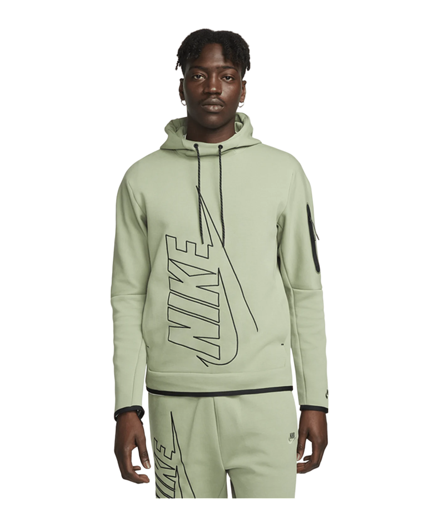 Nike Tech Fleece Graphic Hoody Grün F386