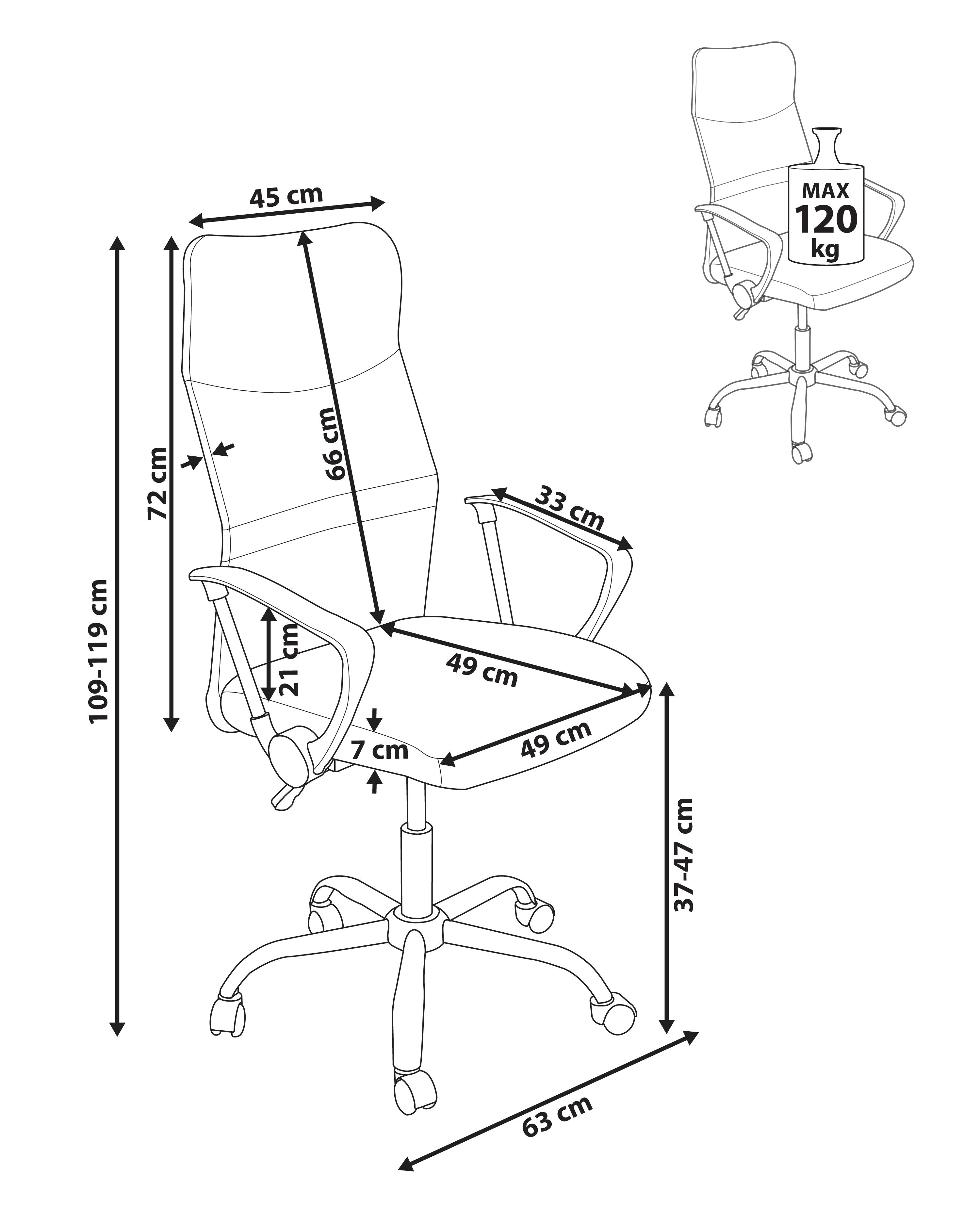 Bureaustoel DESIGN Grijs