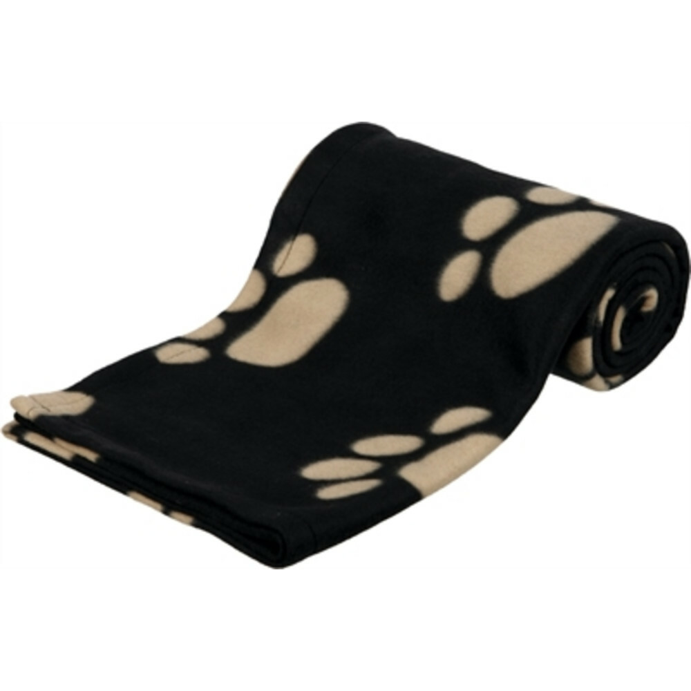 Trixie Barney Fleece Hondendeken Zwart - Beige150 x 100 cm