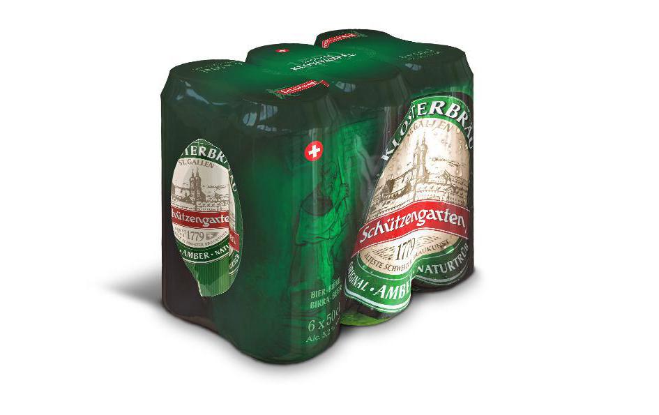 Bier St. Galler Klosterbräu 6er Pack Dosen 0.5 lAmberbier