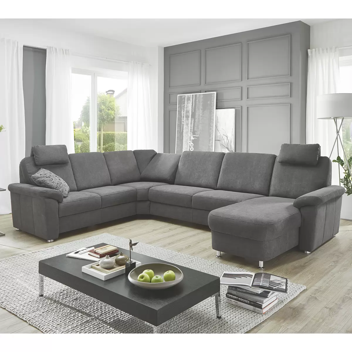 Wohnlandschaft Thor S Grau