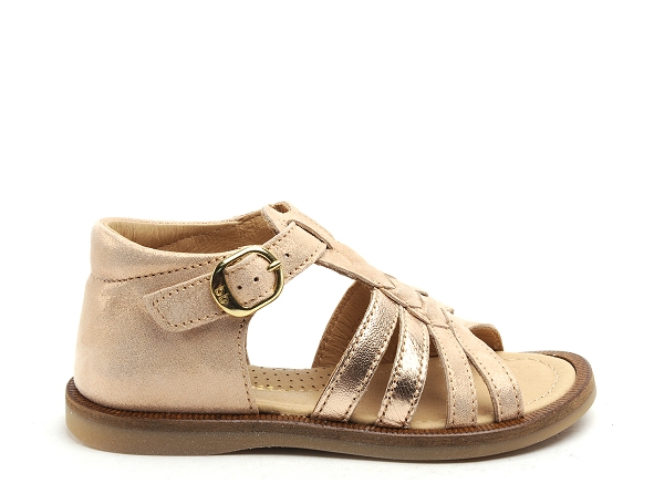 Babybotte nu pieds enfant tourbillon or