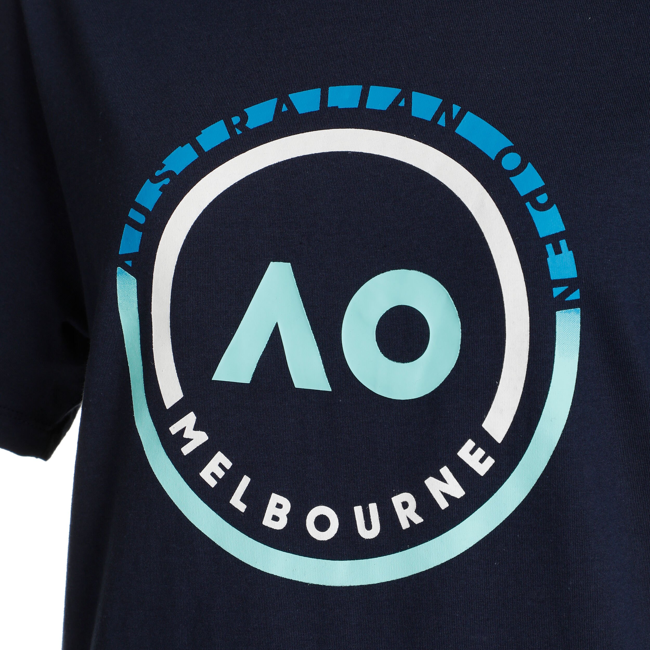 Australian Open AO Round Logo T-shirt Femmes - Bleu Foncé , Bleu