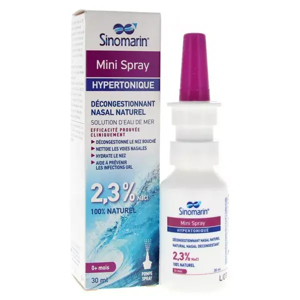 Sinomarin Hypertonic Spray Desobstruidor Nasal Mini 30ml