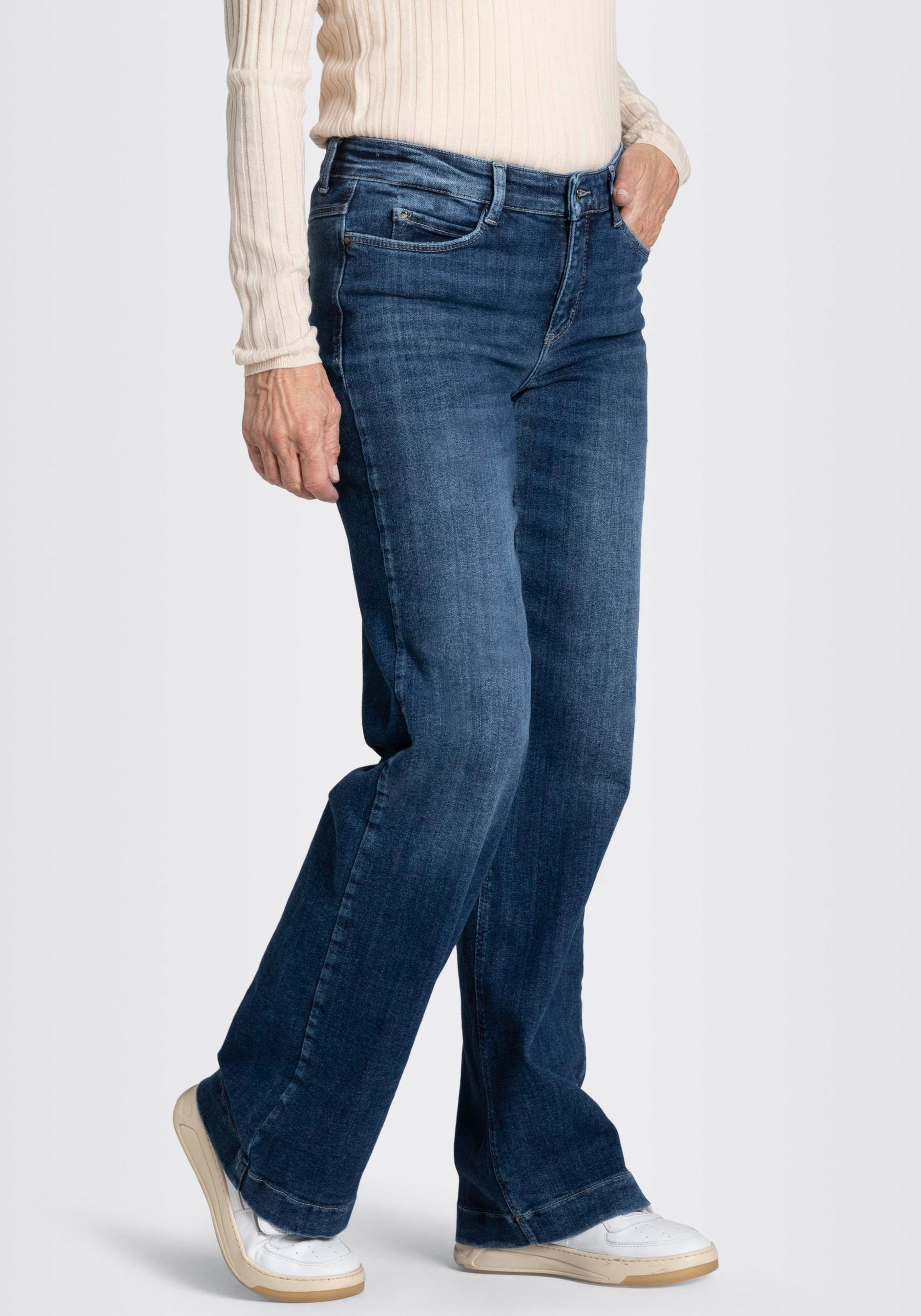 MAC Weite Jeans »Dream Wide authentic« mit formendem Shaping-Effekt