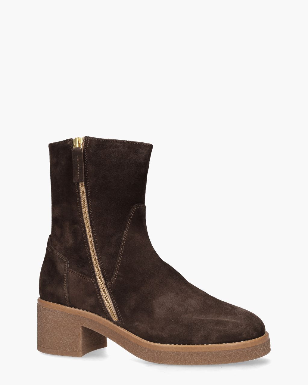 DLSport 5937 Donkerbruin Dames Enkelboots