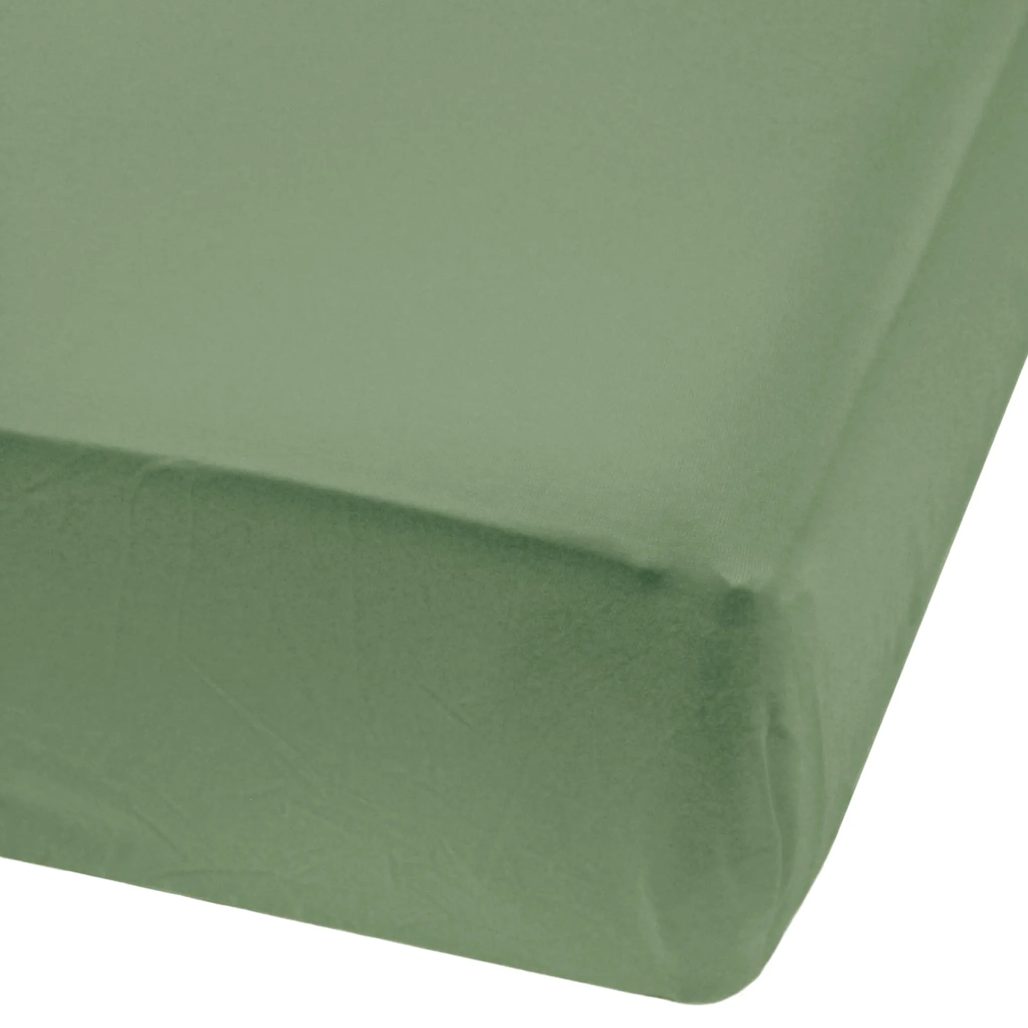 Perlimpinpin Drap Contour pour Lit de Bébé - Bambou - Vert