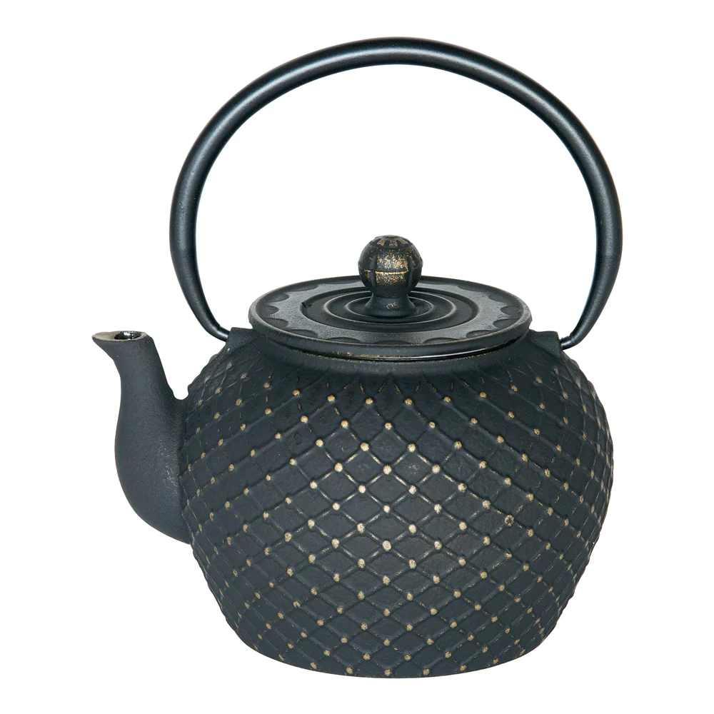 Théière Okinawa en fonte avec filtre 1,2l noir Table passion
