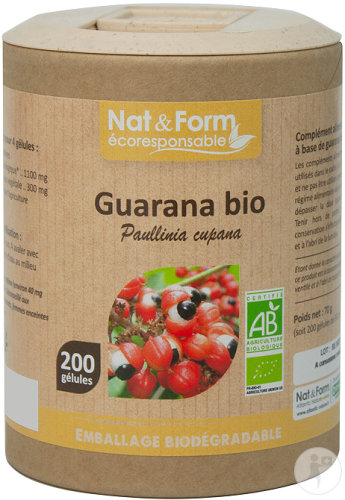 Nat&Form Guarana Bio 200 Gélules