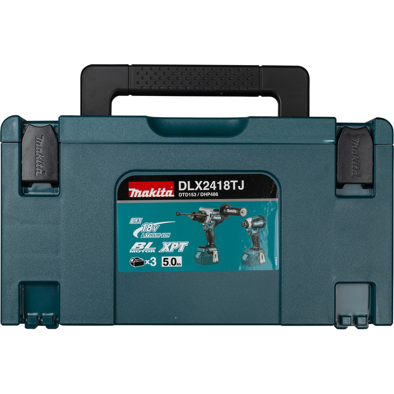 Makita DLX2418TJ accu combopack 18V 3x 5,0Ah Li-ion