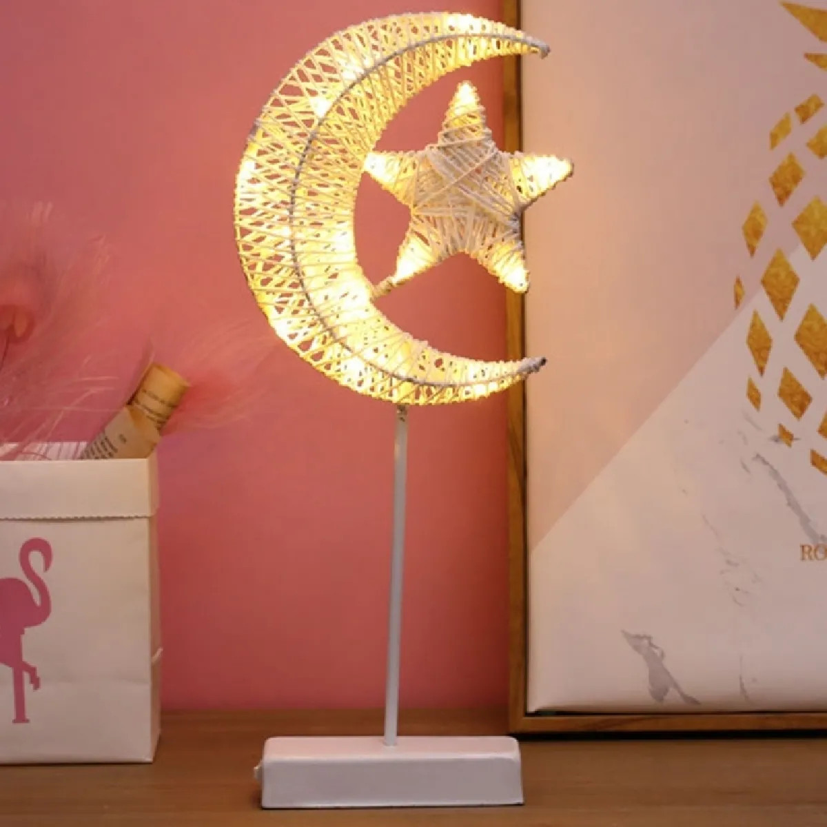 Wewoo Guirlande LED Star Rotin