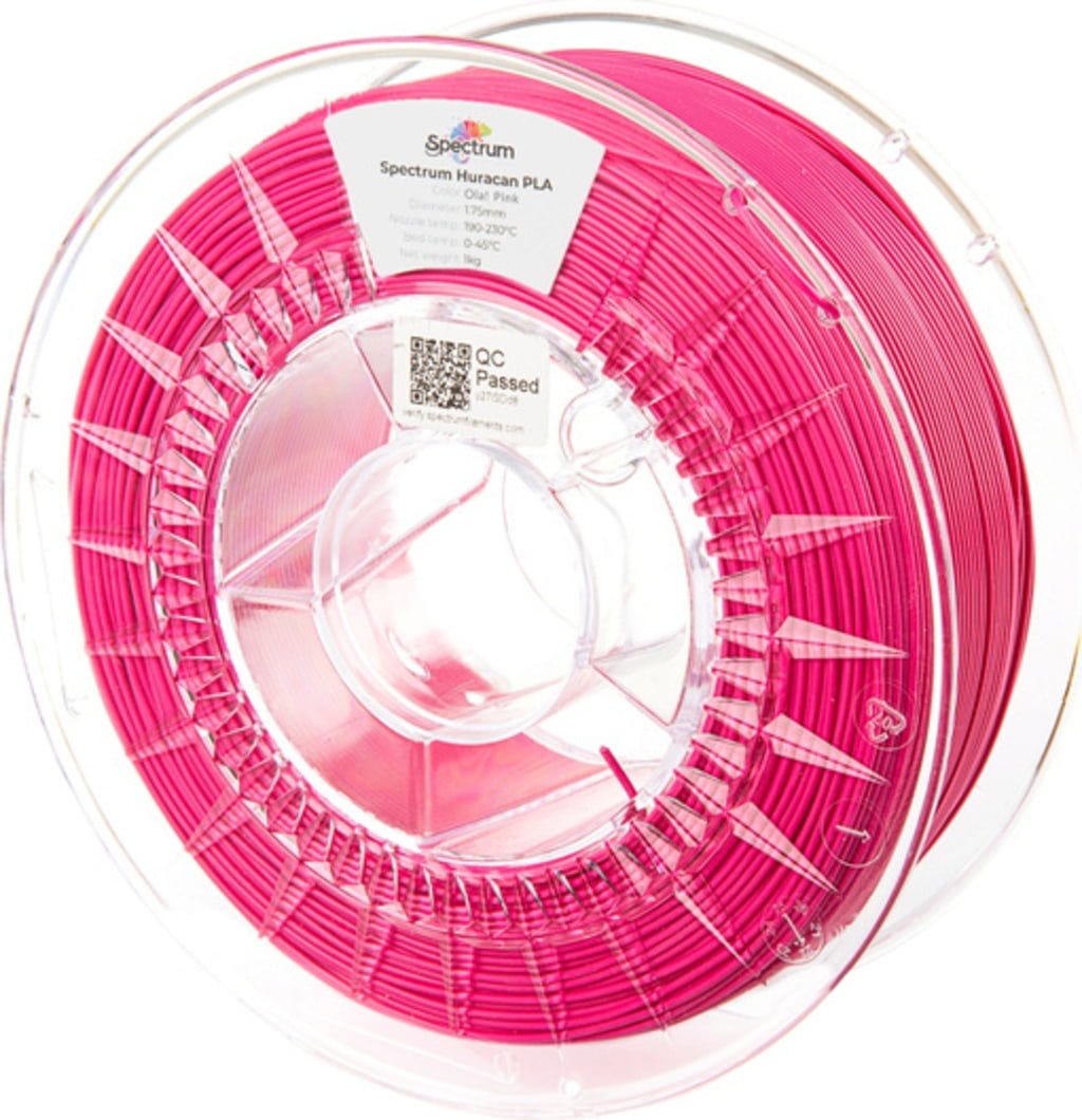 Spectrum  Huracan PLA Ola! Pink, 1,75 mm / 1000 g    High-Speed-PLA für 3D-Druck bis 350 mm/s in Ola! Pink