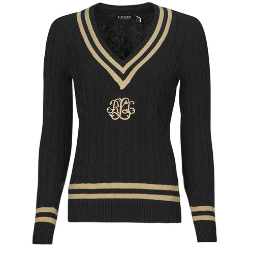 Lauren Ralph Lauren - MEREN-LONG SLEEVE-PULLOVER Negro / Beige
