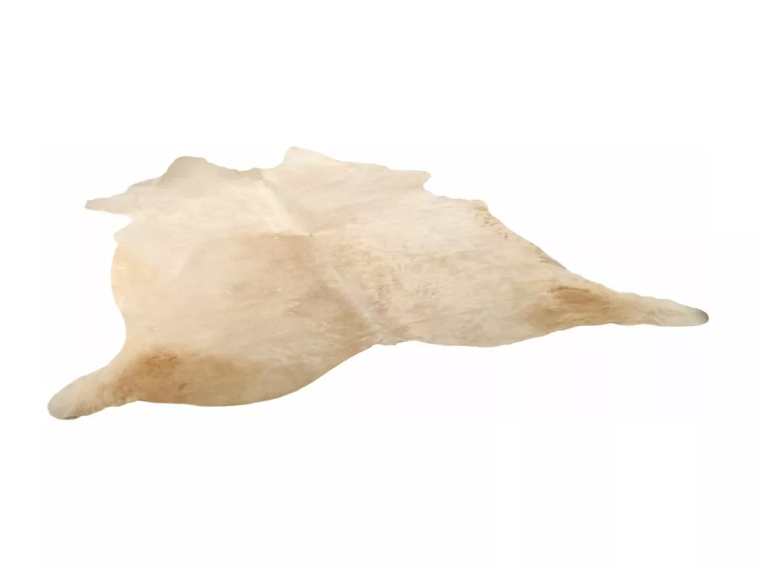 Tapis Authentique en Peau de Vache Tons Neutres et Doux