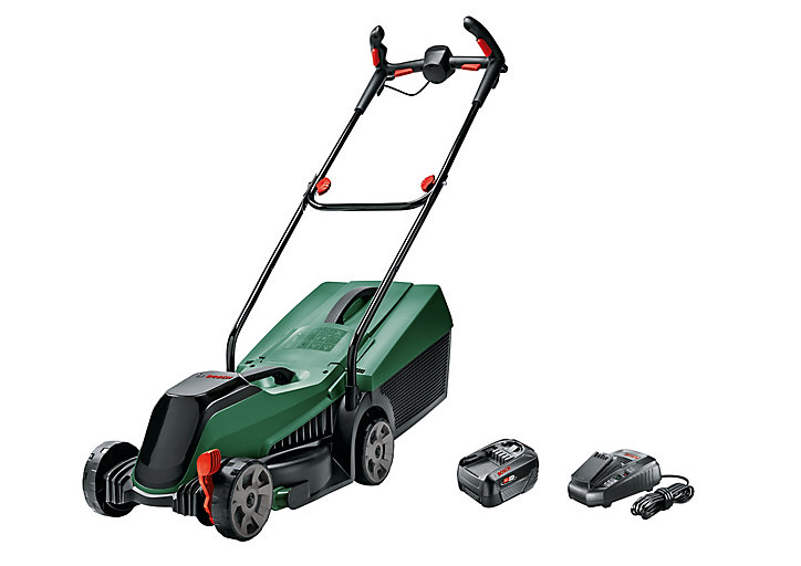 Tondeuse sans-fil sur batterie 18V Bosch CityMower 32 34 cm (avec 1 batterie et 1 chargeur)