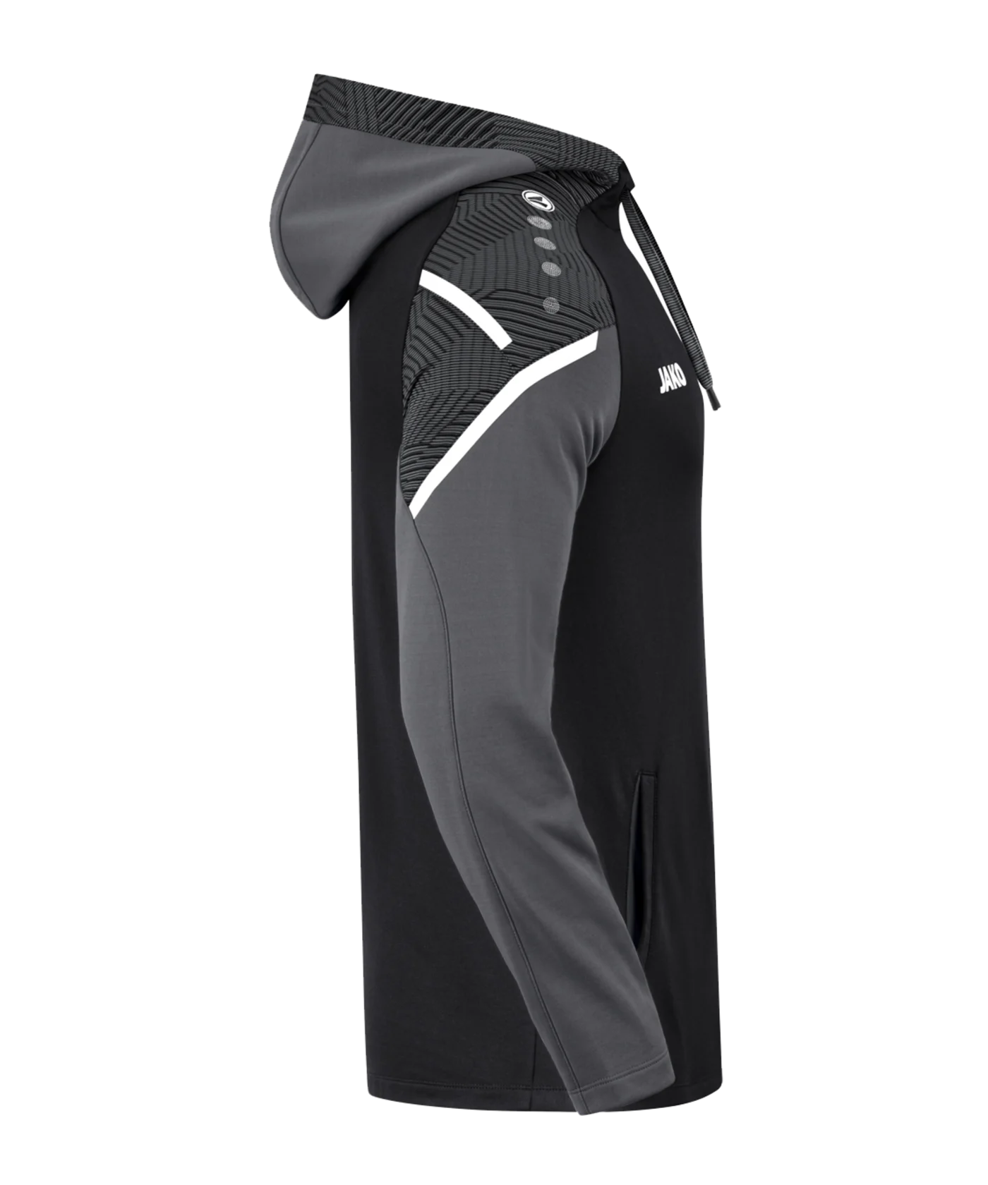 JAKO Performance Hoody Kids Schwarz Grau F804