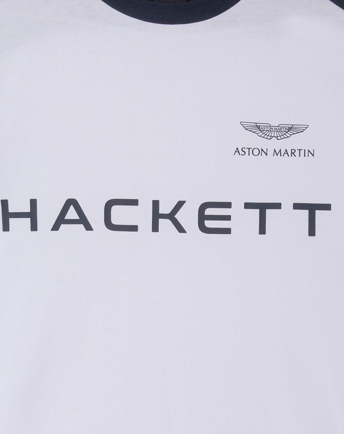 Hackett London T-Shirt Regular Fit Aston Martin Racing blanc