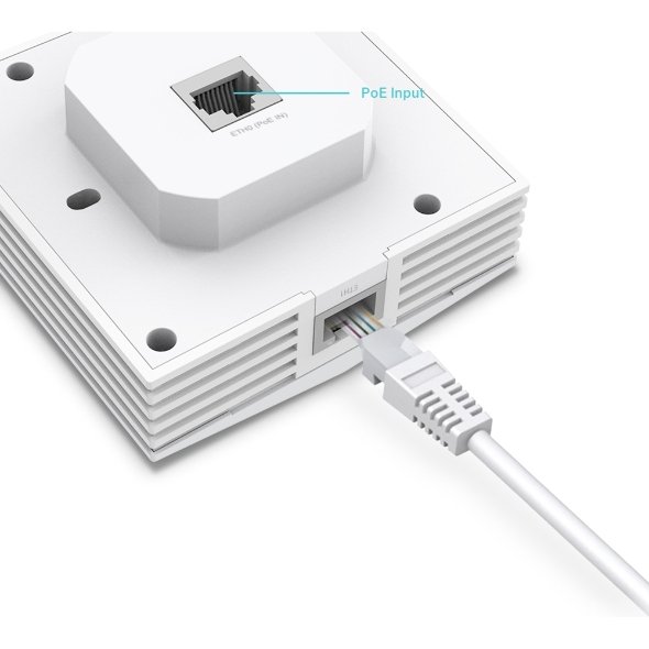 TP-Link Omada EAP650-Wall 3000 Mbit/s Blanc Connexion Ethernet, supportant l'alimentation via ce port (PoE)