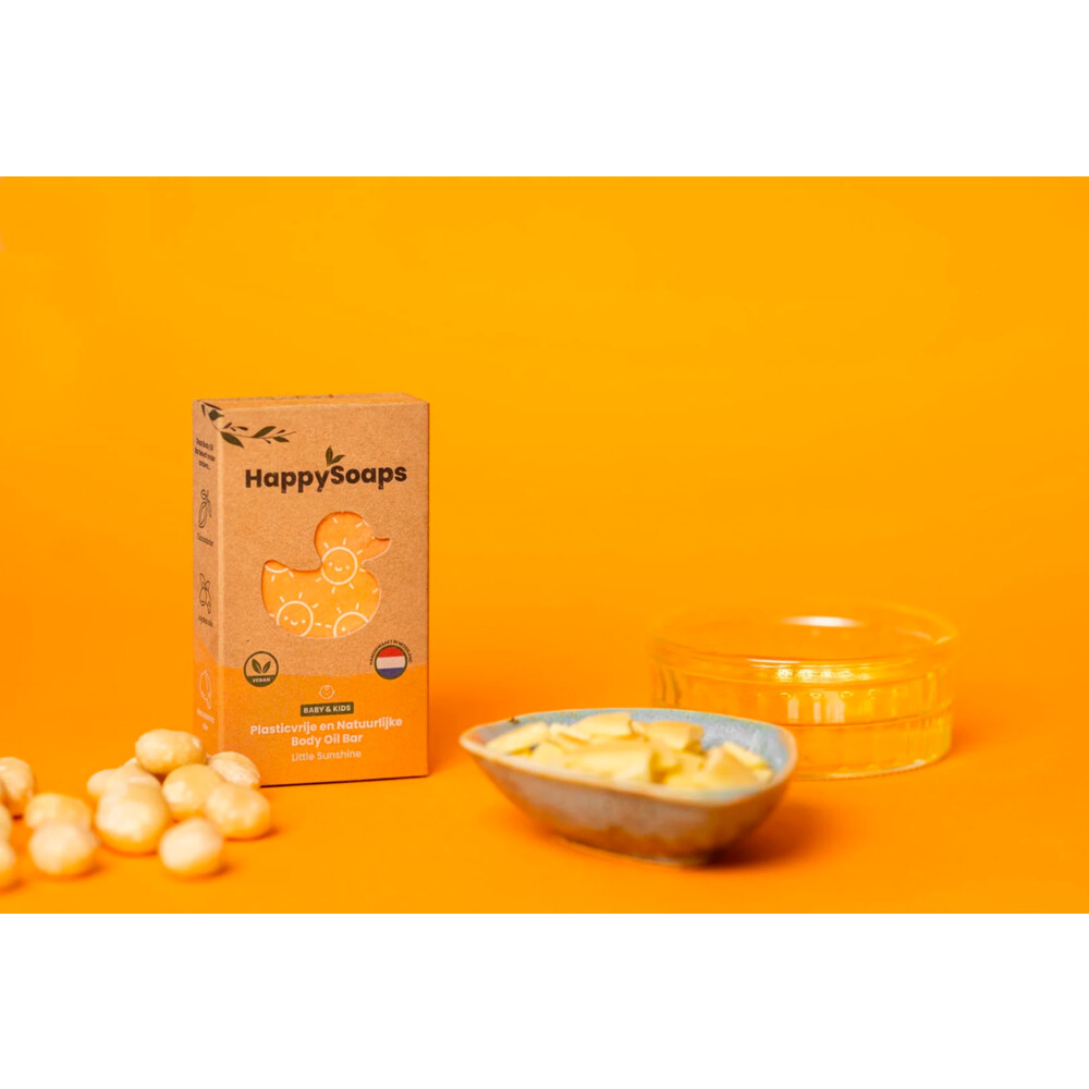 HappySoaps Baby & Kids Body Oil Bar Little Sunshine3x20 gr