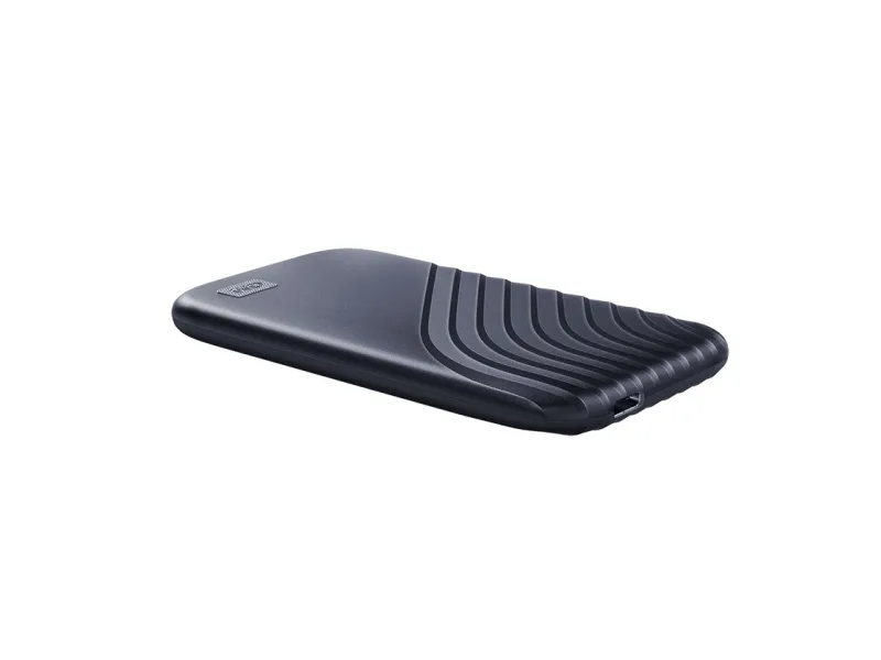 WD My Passport SSD WDBAGF0020BBL - SSD - krypteret - 2 TB - ekstern (bærbar) - USB 3.2 Gen 2 (USB-C stikforbindelse) - 256-bit AES - midnatsblå