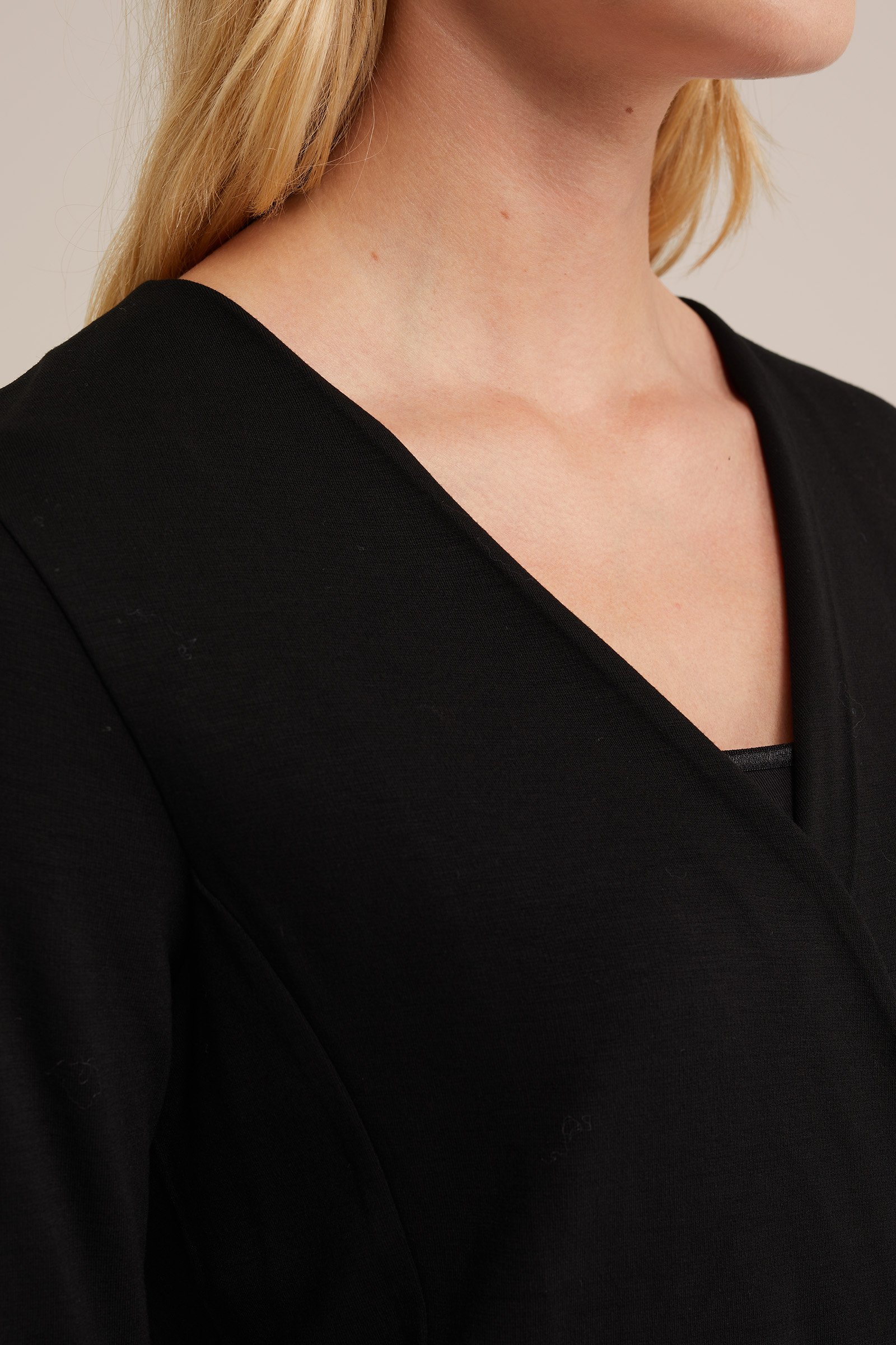 overslagtop WE Fashion Zwart
