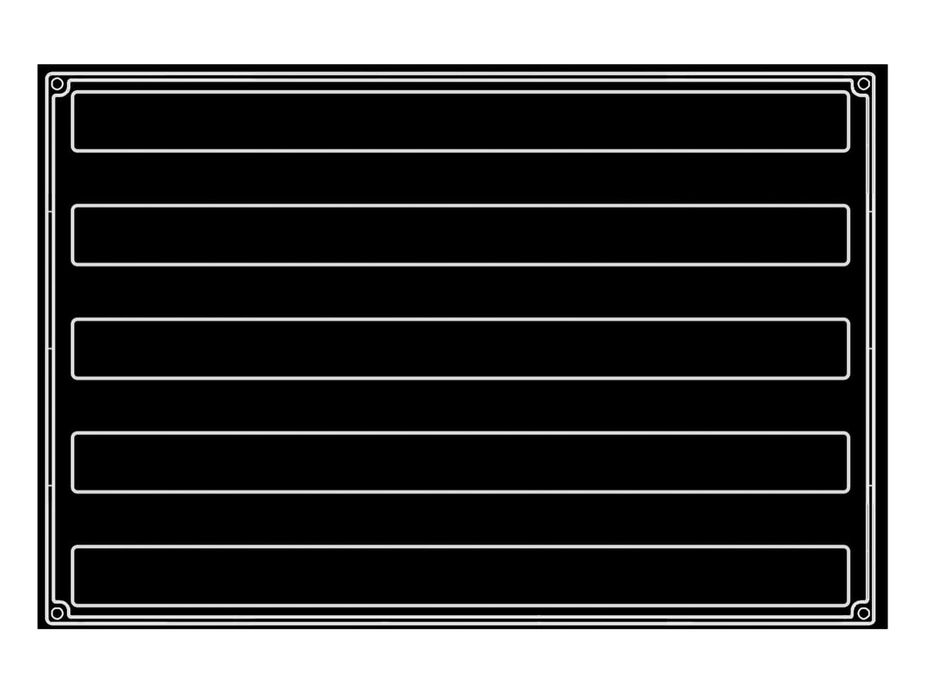 Moule silicone Pavoflex - 5 inserts - 60 x 40 cm - Pavoni