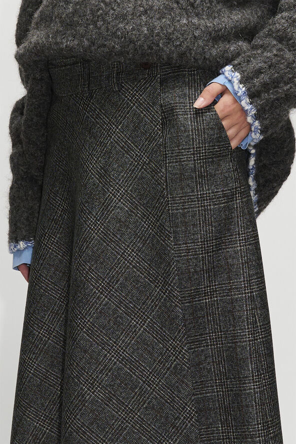 Hope DEPEND SKIRT Grey glencheck