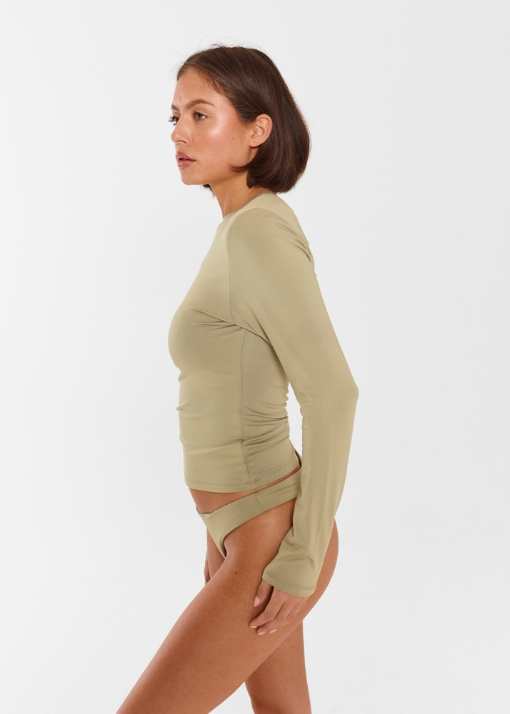 Longsleeve tee olive