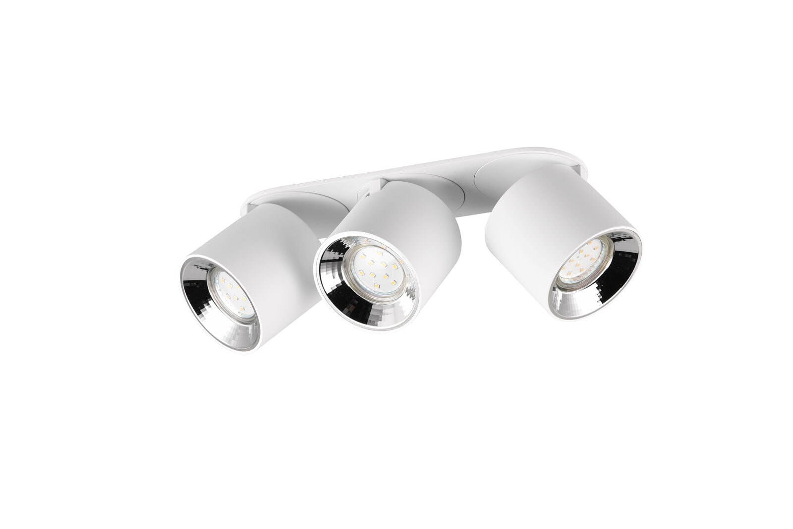 TRIO Retrofit Deckenlampe mit 3 Spots GUAYANA 27 cm weiß
