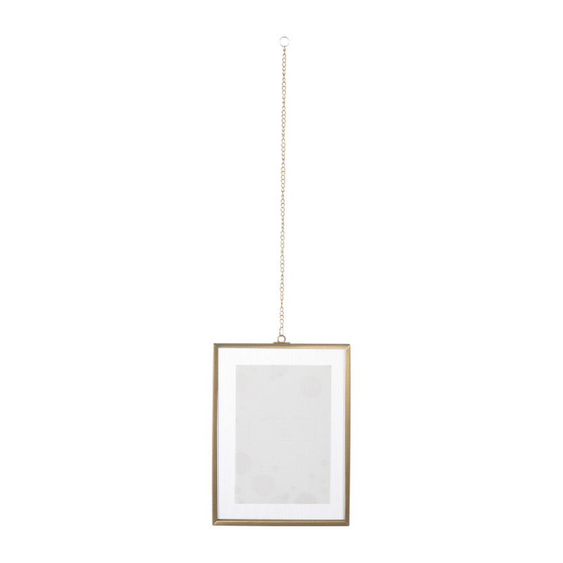 Fotolijst met ketting - 20x15x1 cm - goudkleurig