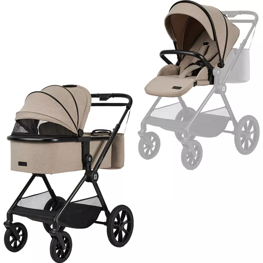 MOON Kombikinderwagen Clicc mud melange