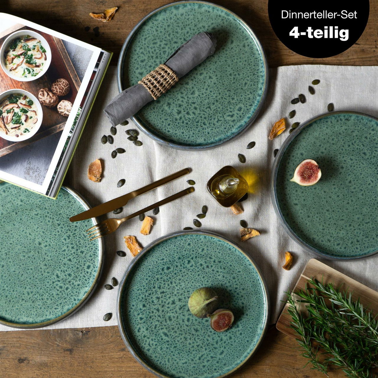 Moritz & Moritz Speiseteller 4-tlg. REACTIV