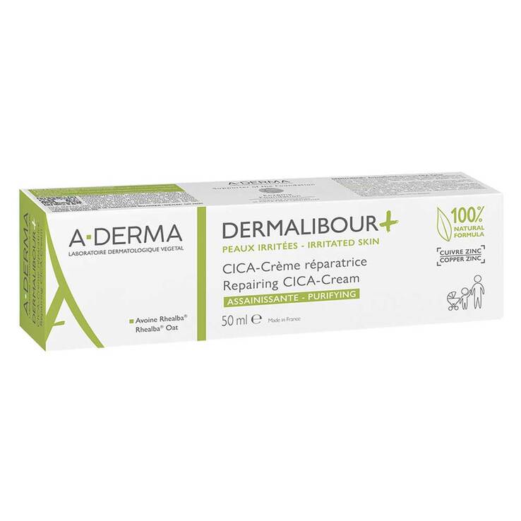 A-Derma Dermalibour + Cica reparierende Creme, 50 ml