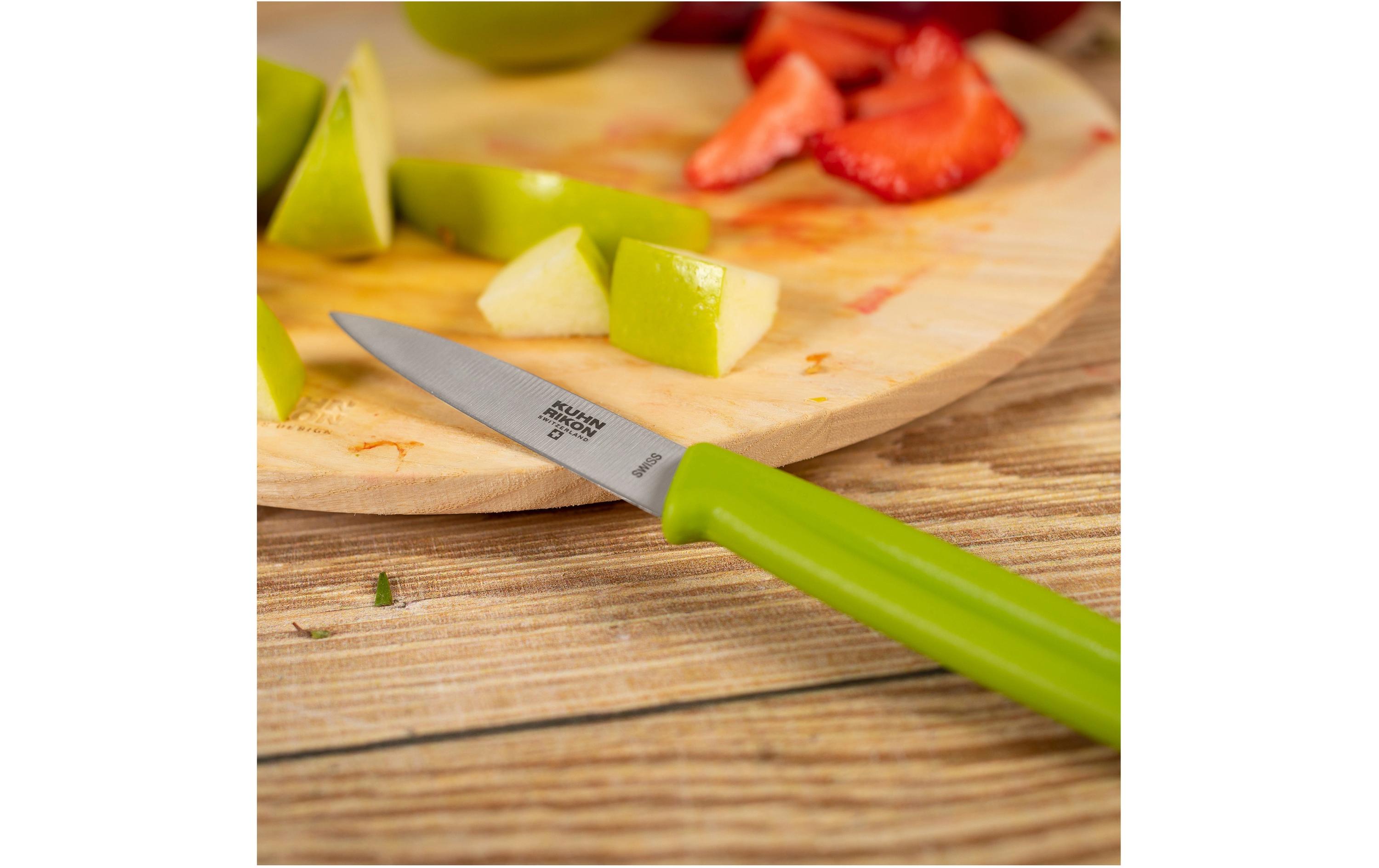 Rüstmesser Swiss Knife Glatter Schliff, GrünGemüsemesser