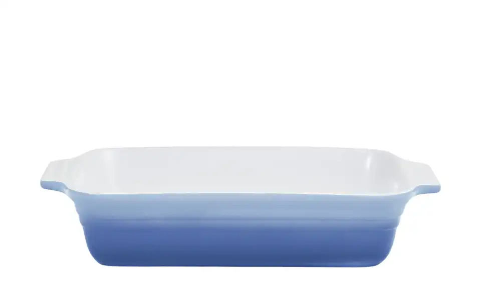 KHG Auflaufform Hellblau, Weiß 40 cm
