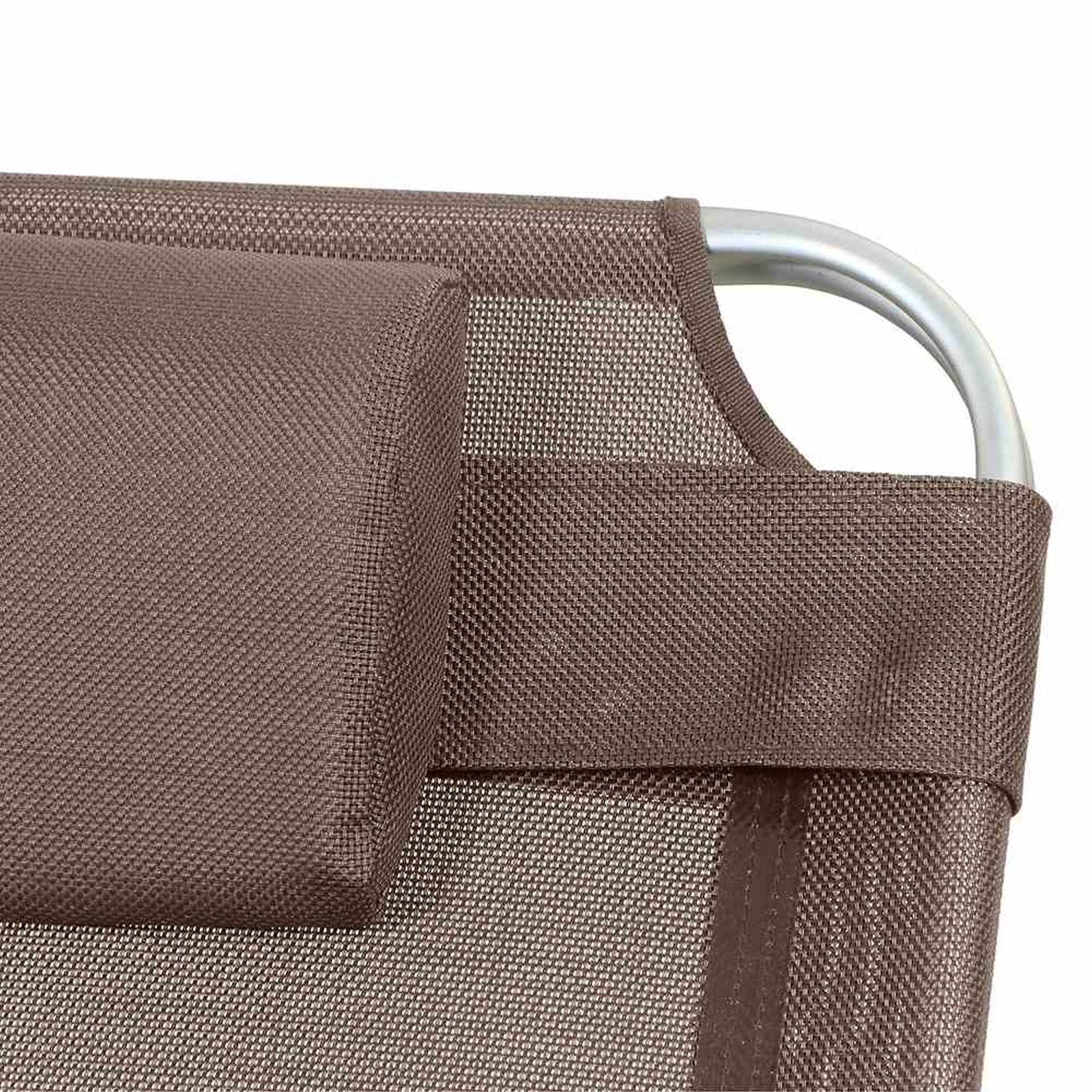Gartenliege SOLE - taupe-silber - klappbar