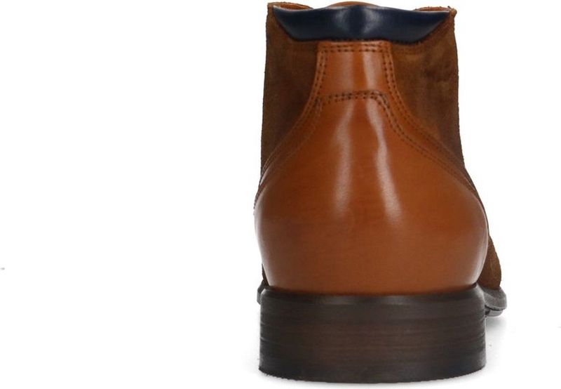 Van Lier - Heren - Veterboots - Cognac - Suède